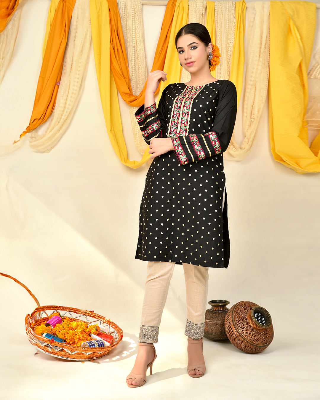 BLK SEQUENCE SHIRT & MASOORI TROUSER