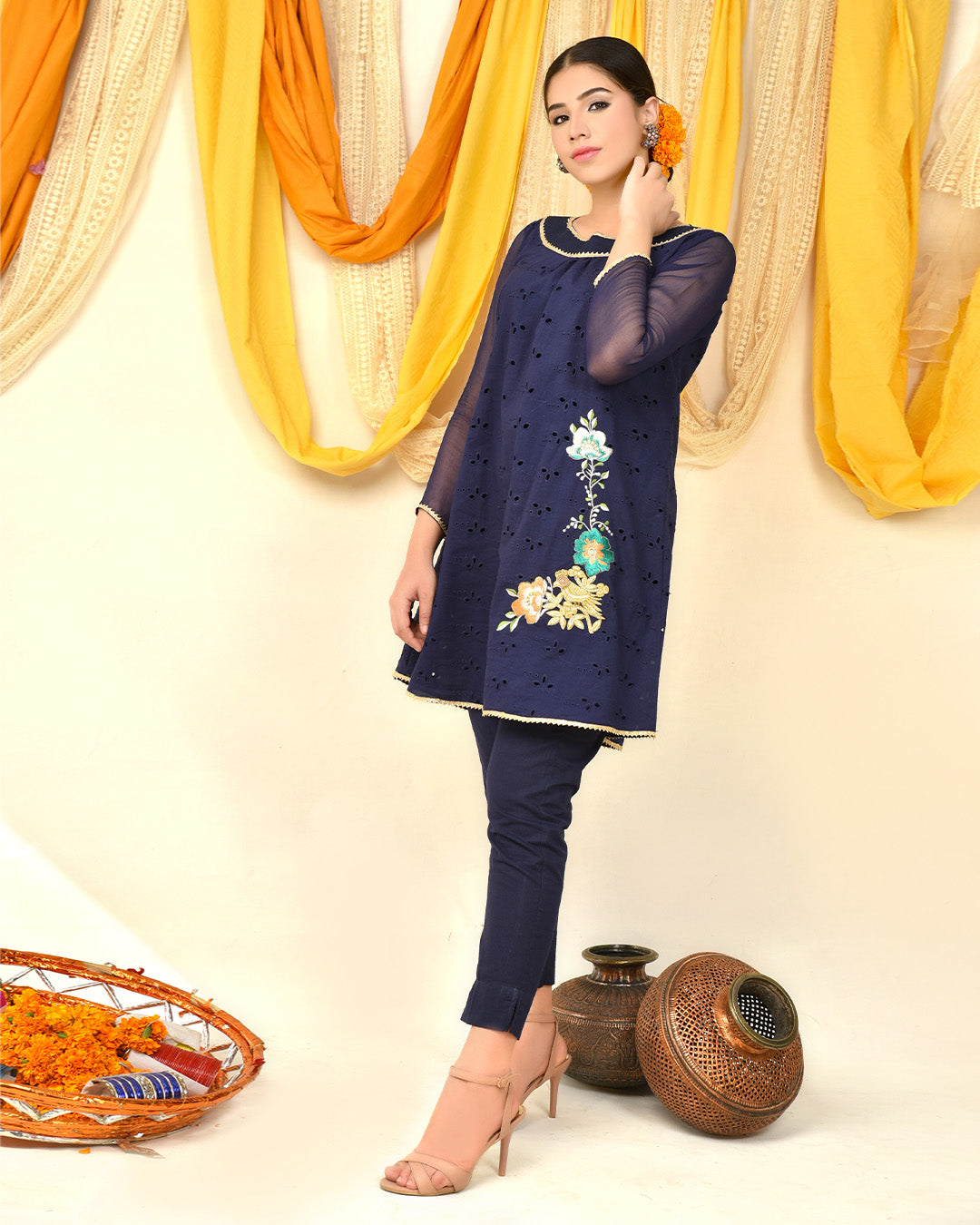 BLUE CHIKAN BIRD A LINE 2PC