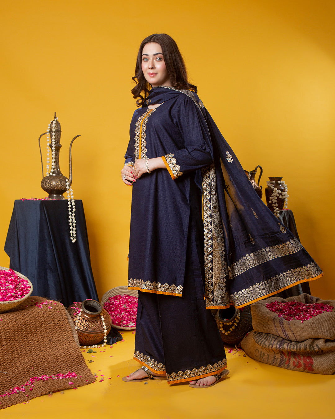 BLUE CLASSIC EMB 3PC