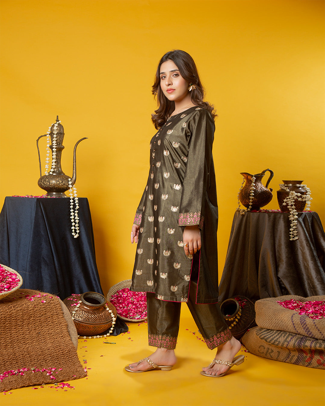 BLK GOLD MASOORI JEWEL 2PC