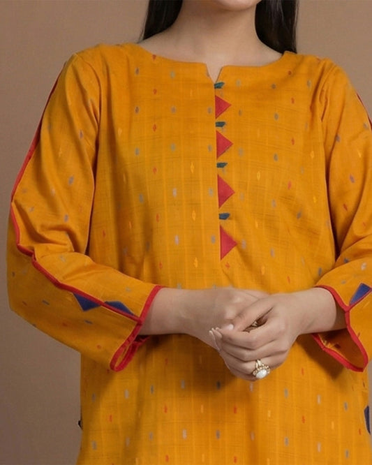 MUSTARD DOBBY CORDSET